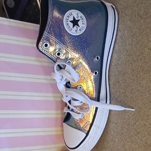 Converse All Star iridescent glitter youth 6 2omans 8